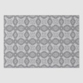 Zwart-wit Mandala Frame Patroon Tissuepapier (Voorkant)