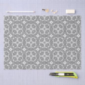 Zwart-wit Mandala Frame Patroon Tissuepapier (Craft)