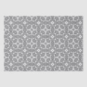 Zwart-wit Mandala Frame Patroon Tissuepapier (Voorkant)