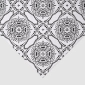 Zwart-wit Mandala Frame Patroon Tissuepapier (Detail)