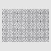 Zwart-wit mandala-framepatroon tissuepapier (Voorkant)
