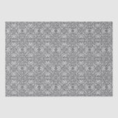 Zwart-wit mandala-framepatroon tissuepapier (Voorkant)