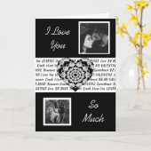 Zwart-Wit Mandala Hart Foto Valentijnsdag Kaart (Gele Bloem)