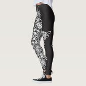 Zwart-wit Mandala Leggings (Links)