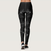 Zwart-wit Mandala Leggings (Achterkant)