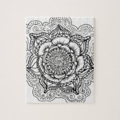 Zwart-wit Mandala Legpuzzel (Verticaal)