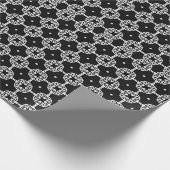 Zwart-wit Mandala lijnen Patroon 10 Cadeaupapier (Hoek)