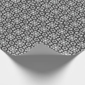 Zwart-wit Mandala lijnen Patroon 3 Cadeaupapier (Hoek)