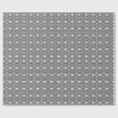 Zwart-wit Mandala lijnen Patroon 4 Cadeaupapier (Vlak)