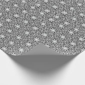 Zwart-wit Mandala lijnen Patroon 4 Cadeaupapier (Hoek)