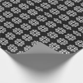 Zwart-wit Mandala lijnen Patroon 8 Cadeaupapier (Hoek)