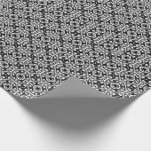 Zwart-wit Mandala lijnen Patroon 8 Cadeaupapier (Hoek)