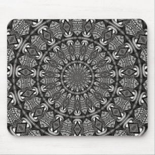 Zwart-wit Mandala Muismat