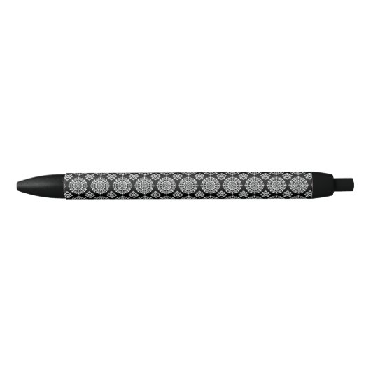 Zwart-wit Mandala-ontwerp Zwarte Inkt Pen (Voorkant)
