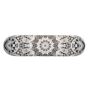 Zwart-wit Mandala Persoonlijk Skateboard