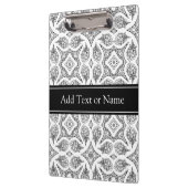 Zwart-wit Mandala Zen Gepersonaliseerd Klembord (Links)