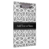 Zwart-wit Mandala Zen Gepersonaliseerd Klembord (Rechts)