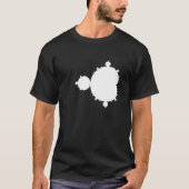 Zwart-wit Mandelbrot T-shirt (Voorkant)