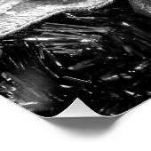 Zwart & Wit Mardi Gras Masker Perfect Poster (Hoek)