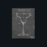 Zwart-wit Margarita Glass Blueprint Canvas Afdruk<br><div class="desc">Zwart-wit Margarita Glass Blueprint. Artiest: Ethan Harper. Afbeelding-ID: 106175Z.</div>