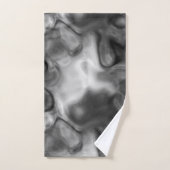 Zwart-wit marmer abstract bad handdoek (Handdoek)