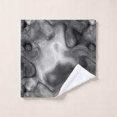 Zwart-wit marmer abstract bad handdoek (Wasdoekje)