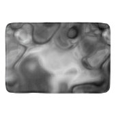 Zwart-wit marmer abstract badmat (Voorkant)