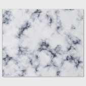 Zwart-wit marmer cadeaupapier (Vlak)