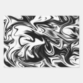 Zwart-wit marmer, cadeauverpakking decoupage velle inpakpapier vel (Voorkant 2)