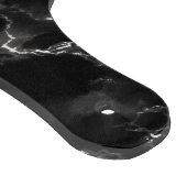 Zwart-wit marmer gepersonaliseerde snijplank (Hoek)