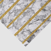 Zwart wit marmer goudglittereffect strepen tissuepapier (Detail)