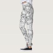 Zwart wit marmer Leggings (Links)