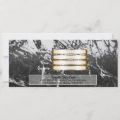 Zwart & Wit Marmer Modern Glam Cadeaubon Kaart (Achterkant)