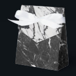 Zwart & Wit Marmer Modern Glam Modefeest Bedankdoosjes<br><div class="desc">Douane geschenkdozen</div>