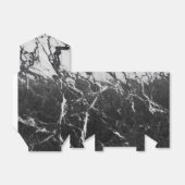 Zwart & Wit Marmer Modern Glam Trendfeest Bedankdoosjes (Uitgevouwen)
