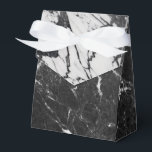 Zwart & wit marmer modern glam trendy feest bedankdoosjes<br><div class="desc">geschenkdozen op maat</div>