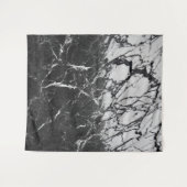 Zwart-wit marmer Modern Glam Trendy Wandkleed (Voorkant (horizontaal))