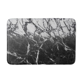 Zwart & Wit Marmer Modern Glamour Trendmatig Badmat