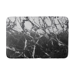 Zwart & Wit Marmer Modern Glamour Trendmatig Badmat