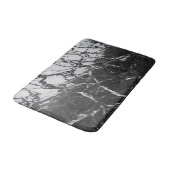 Zwart & Wit Marmer Modern Glamour Trendsettend Badmat (Gekanteld)