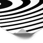 Zwart-wit marmer poster (Hoek)