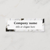 Zwart-wit marmer Prijs Label (Voorkant)