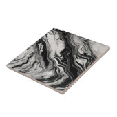 Zwart-wit Marmer Tegeltje (Zijkant)