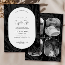 Zwart-wit marmeren foto Afstuderen