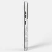 Zwart-wit marmeren naadloze textuur samsung galaxy hoesje (Rechterkant)