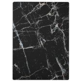 zwart-wit marmeren patroon klembord (Achterkant)