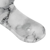 Zwart-wit Marmeren Snijplank Custom Letter (Hoek)