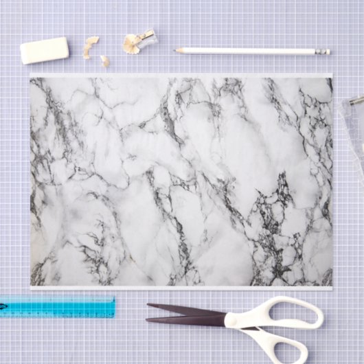 Zwart-wit marmeren steen textuur tissuepapier (Craft)