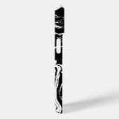 Zwart & Wit Marmeren Stijl iPhone 15 Case-Mate iPhone Case (Achterkant / Rechts)