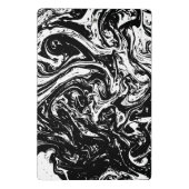 Zwart & Wit Marmeren Stijl Mini Klembord (Achterkant)
